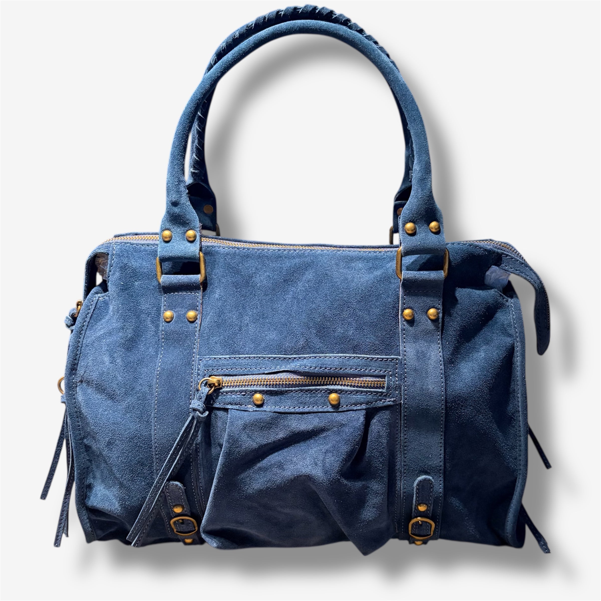 Back to school suede jeans blue