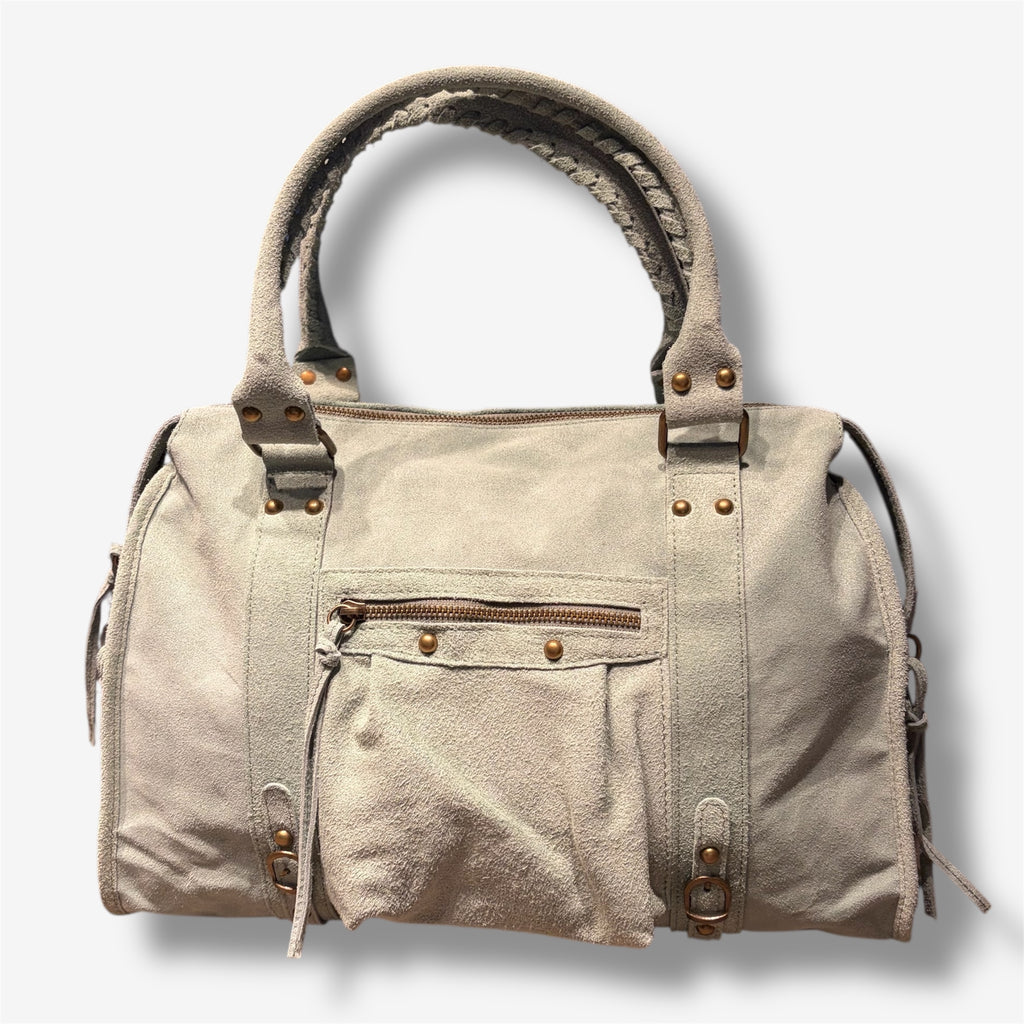 Back to school suede mint green