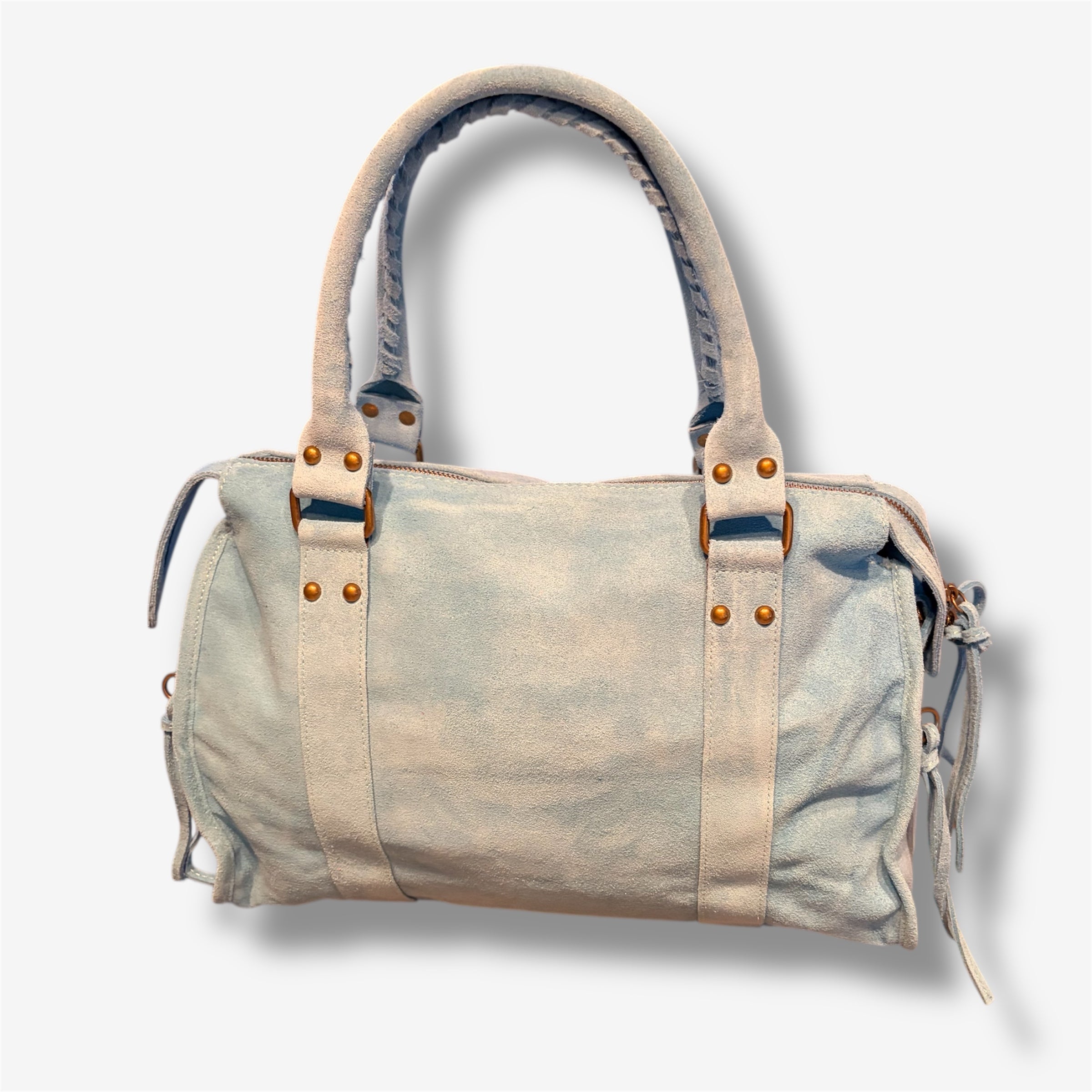 Back to school suede ocean blue