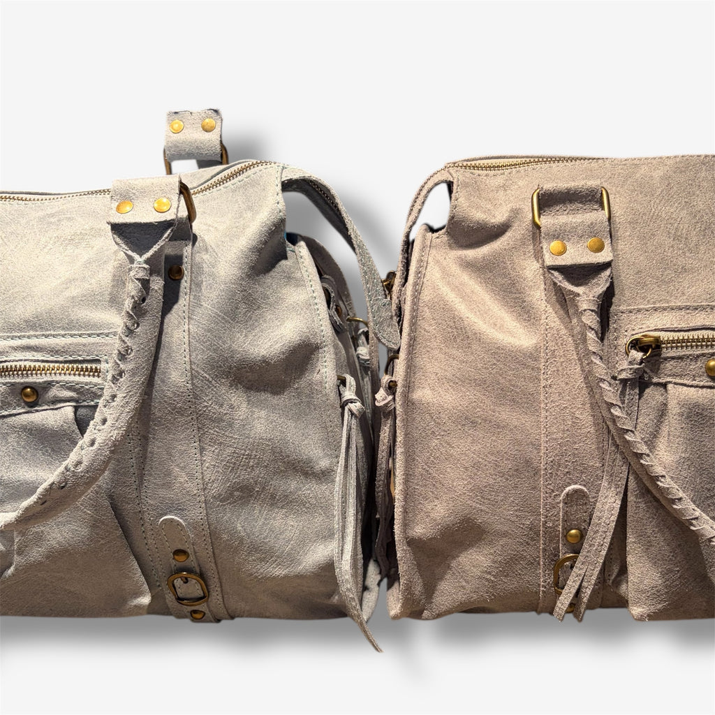back to school bag light grey
