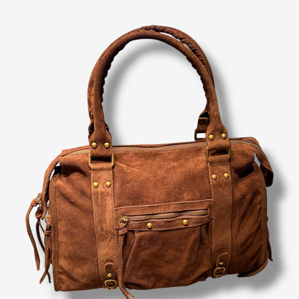 back to school suede camel