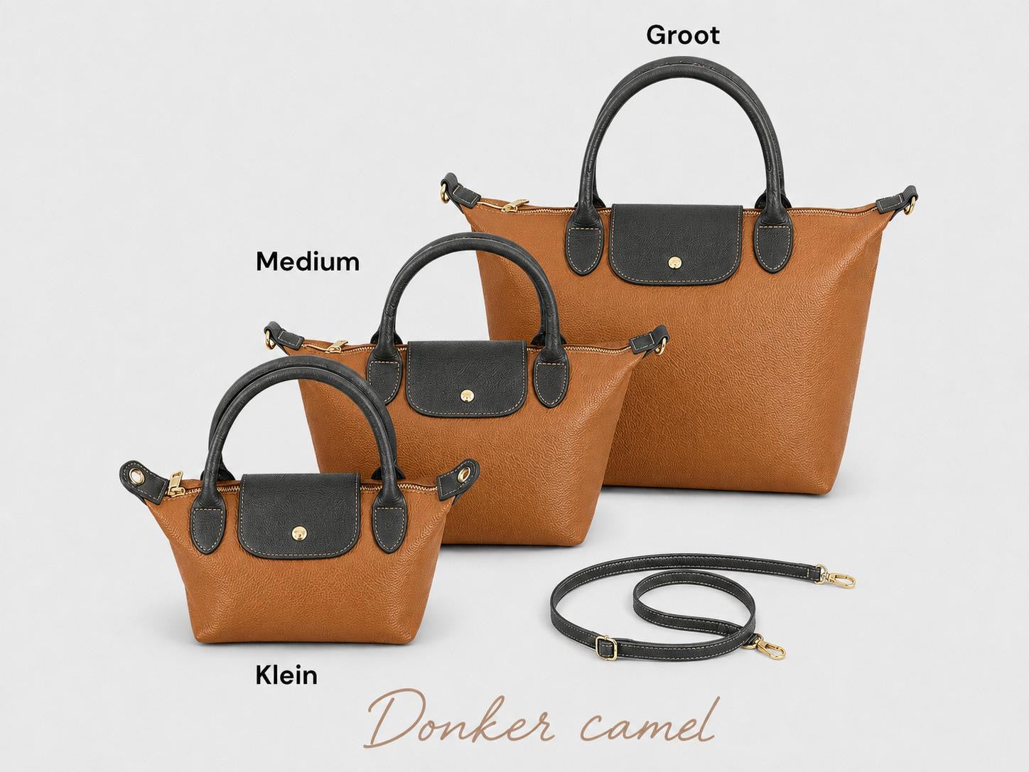 bag noé dark camel M