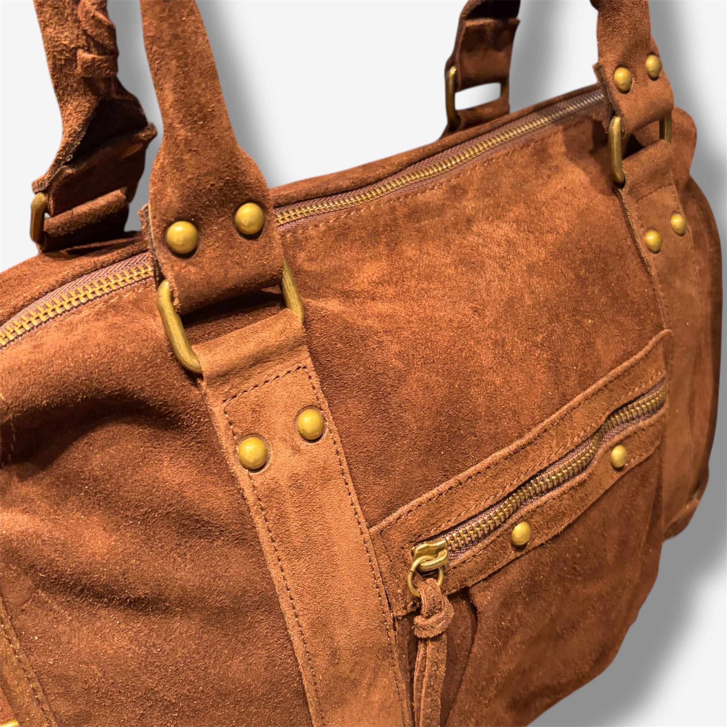 back to school suede camel