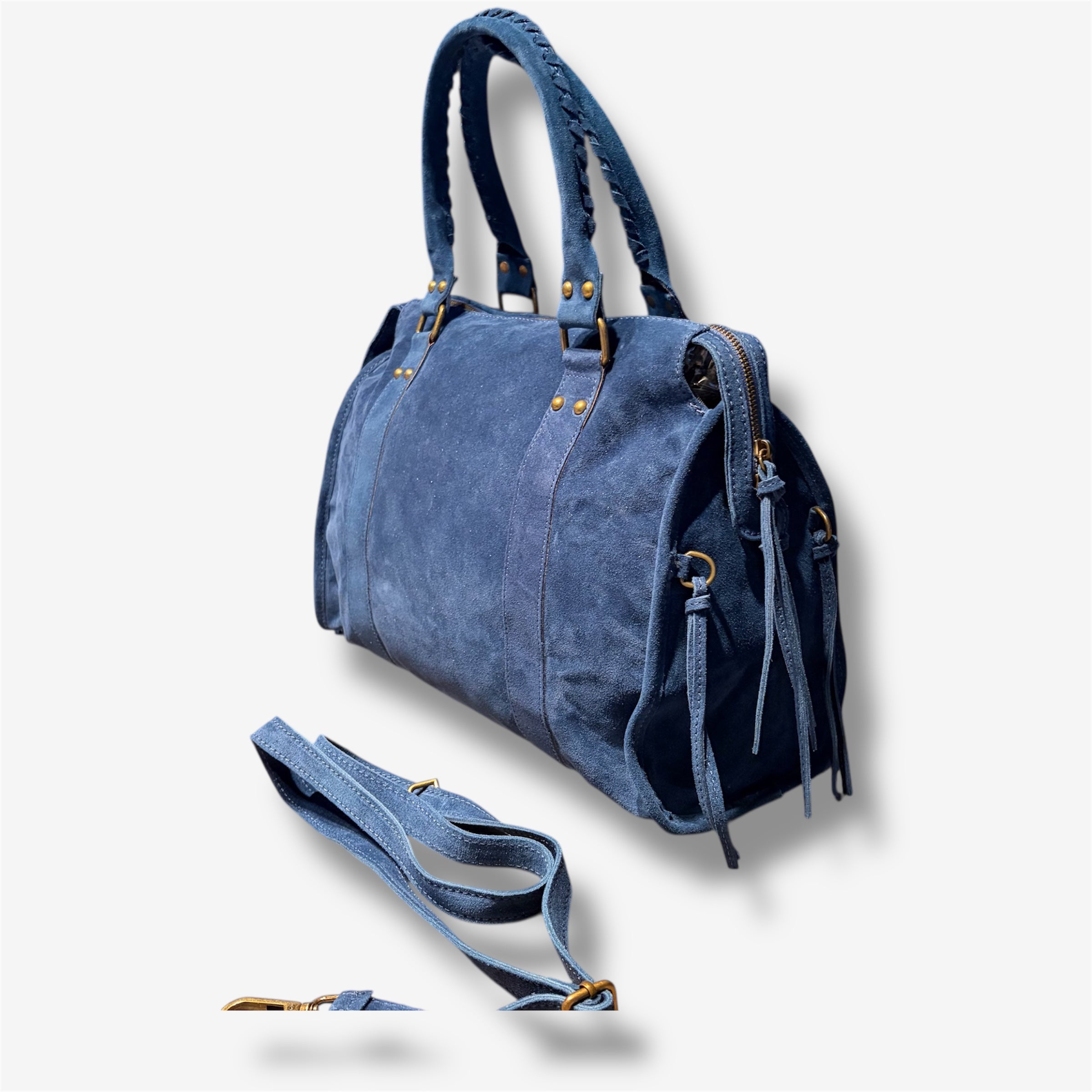 Back to school suede jeans blue