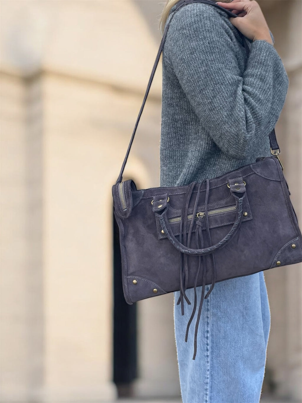 French bag taupe