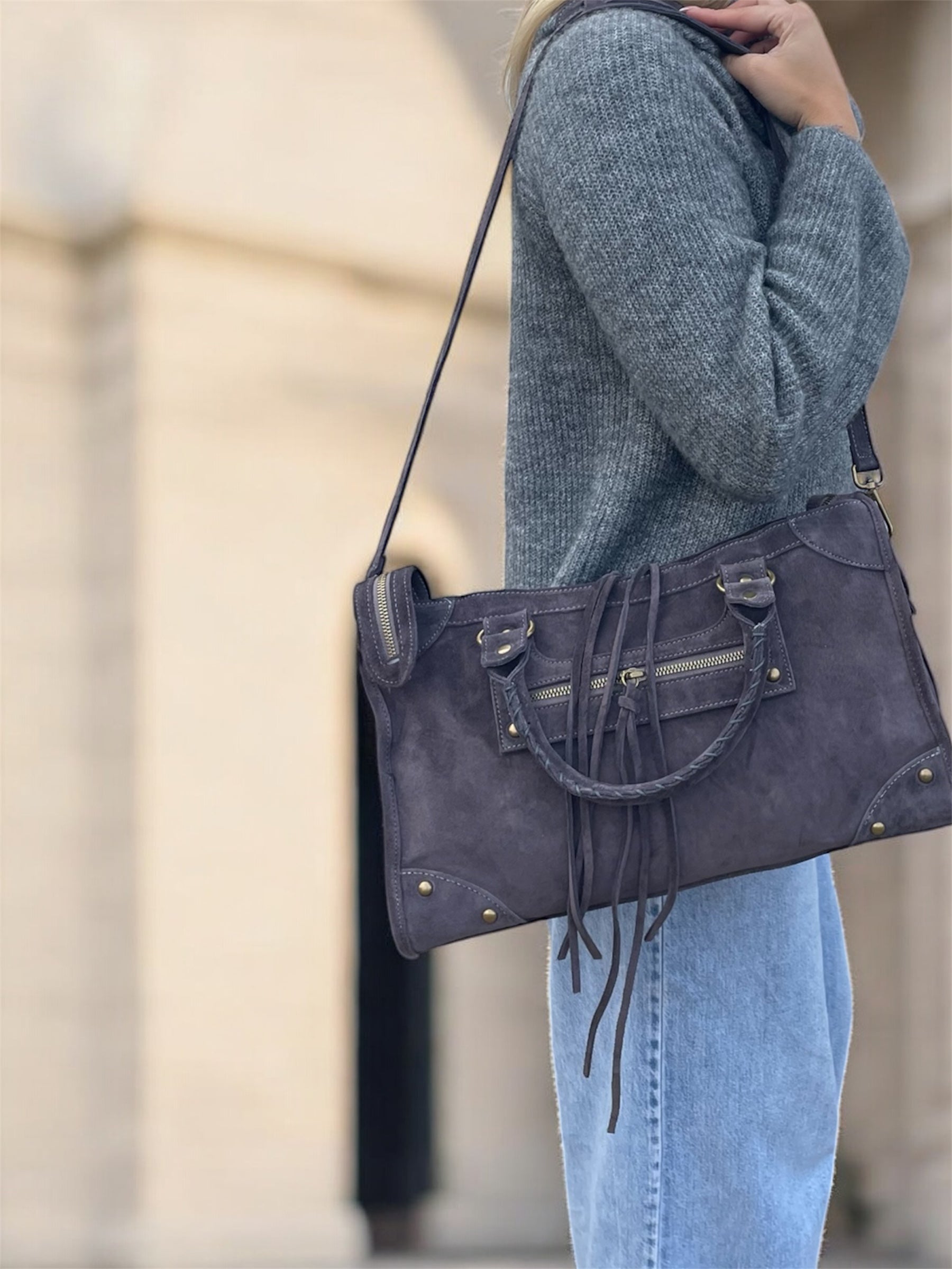 French bag taupe