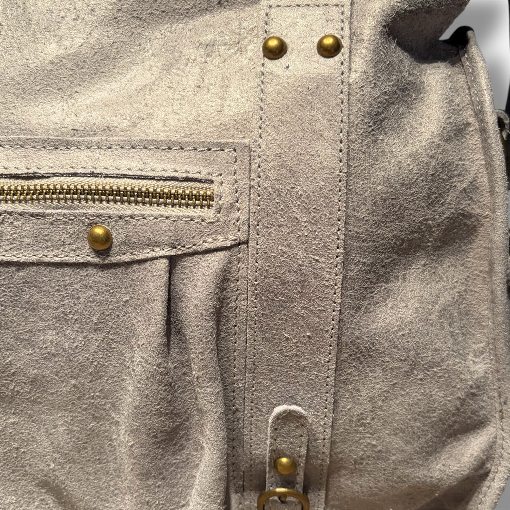 back to school bag light grey