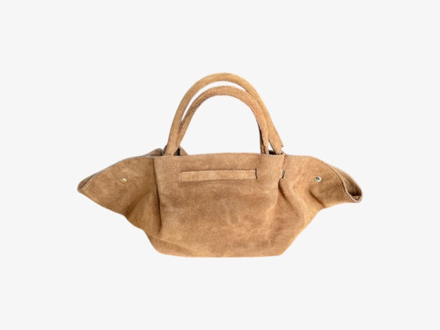Bag camel suede ‘love’
