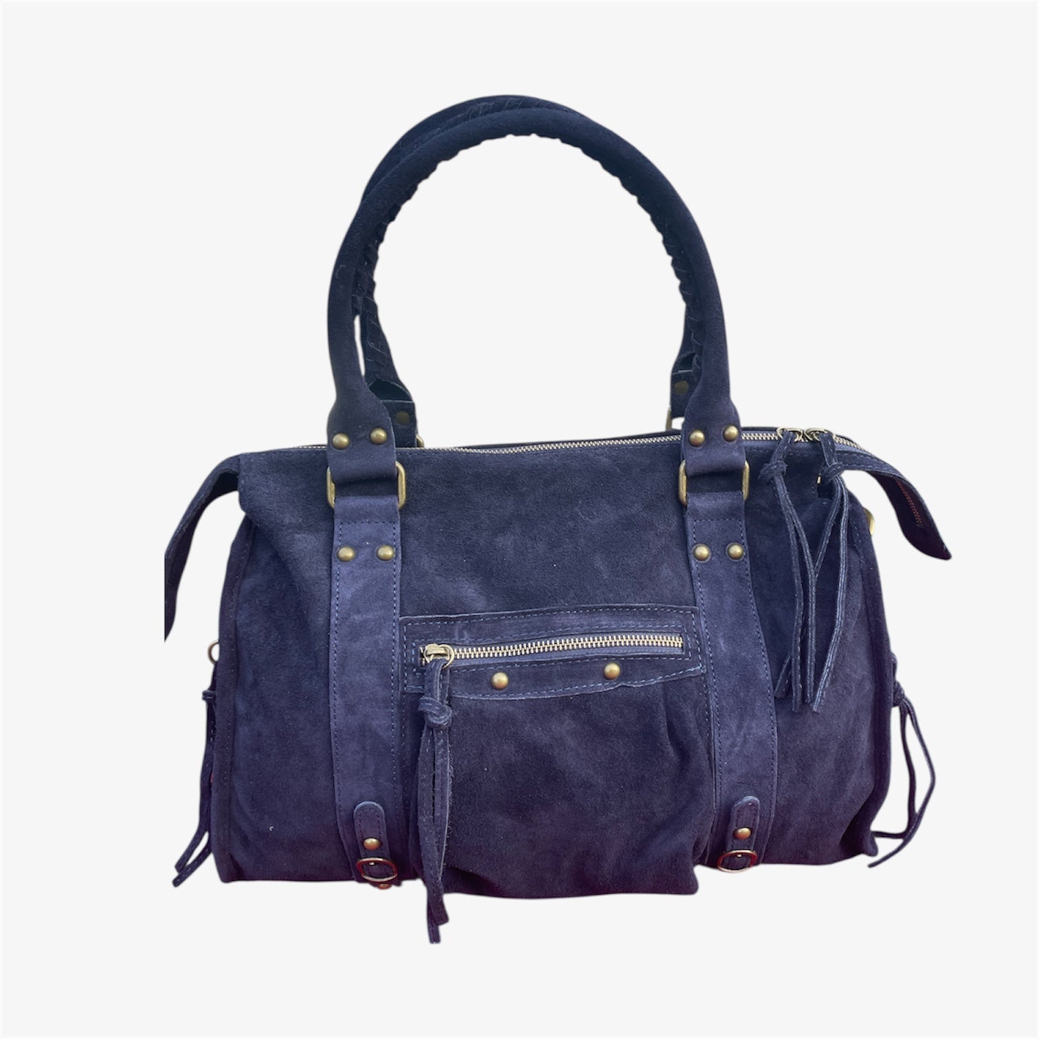 Back to school suede dark blue