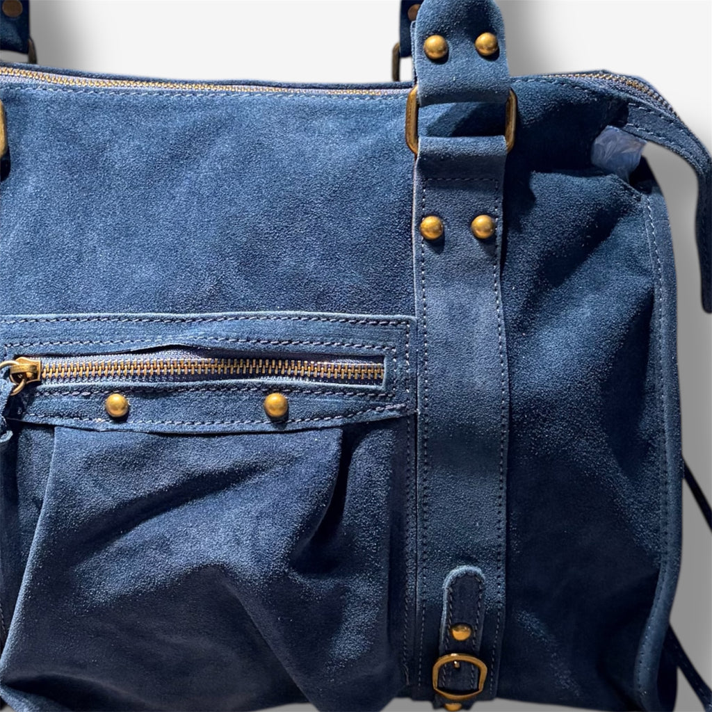 Back to school suede jeans blue