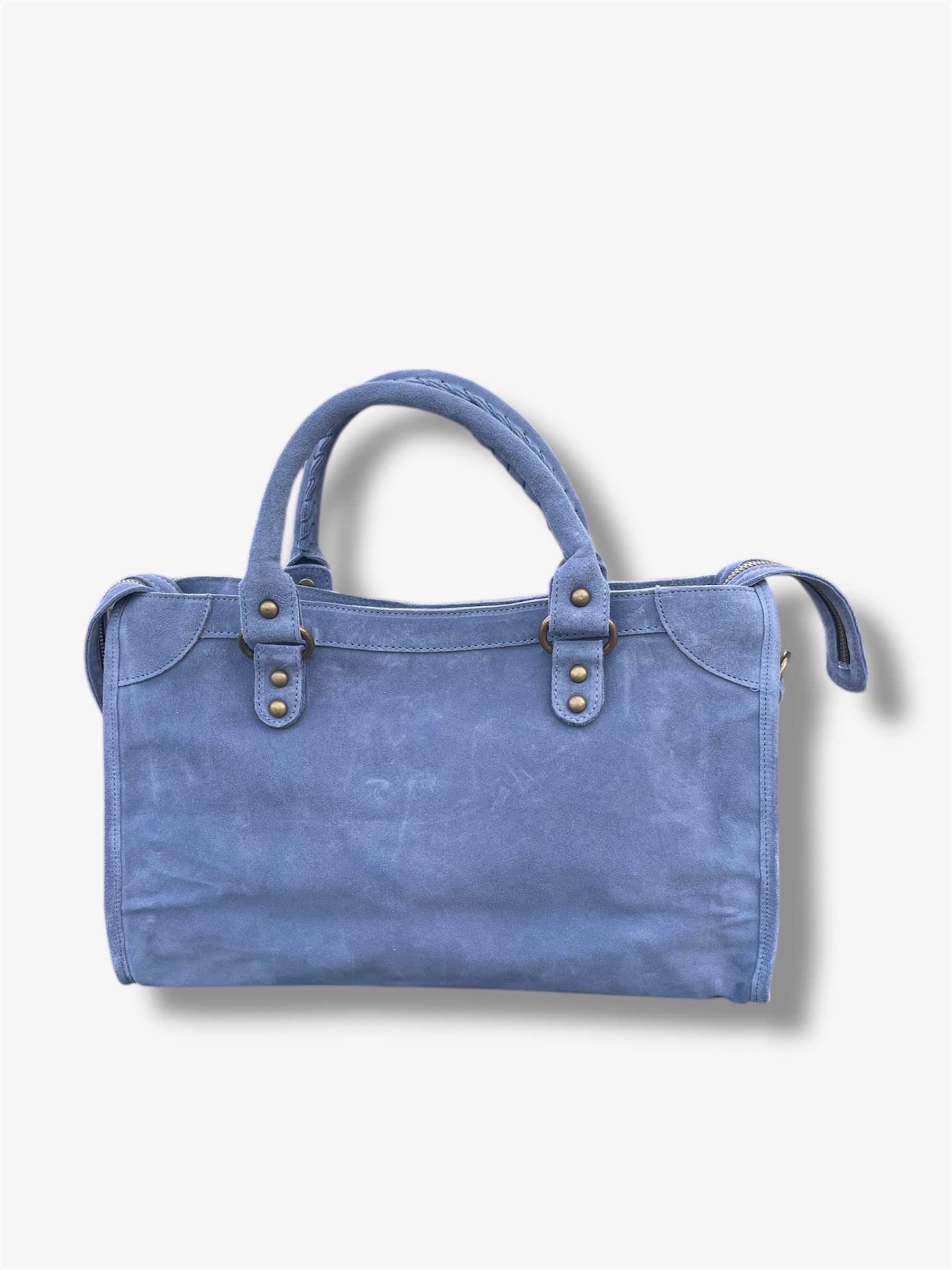 french bag jeans blue