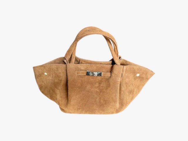 Bag camel suede ‘love’