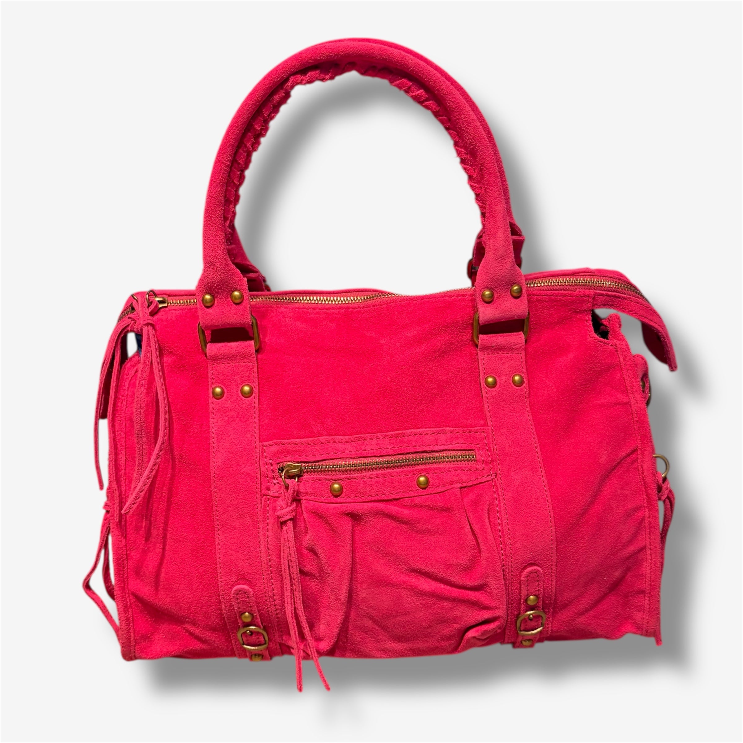 Back to school suede pink