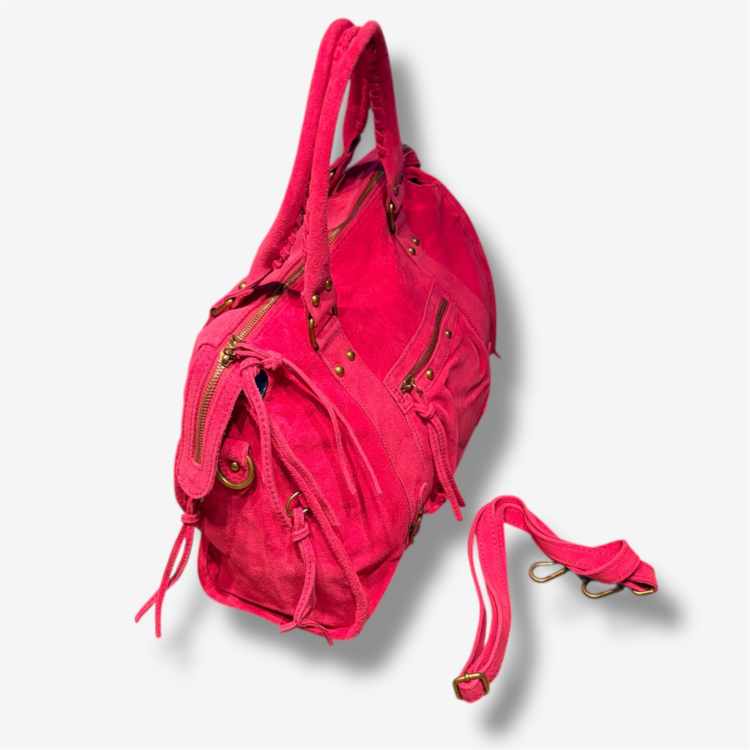 Back to school suede pink