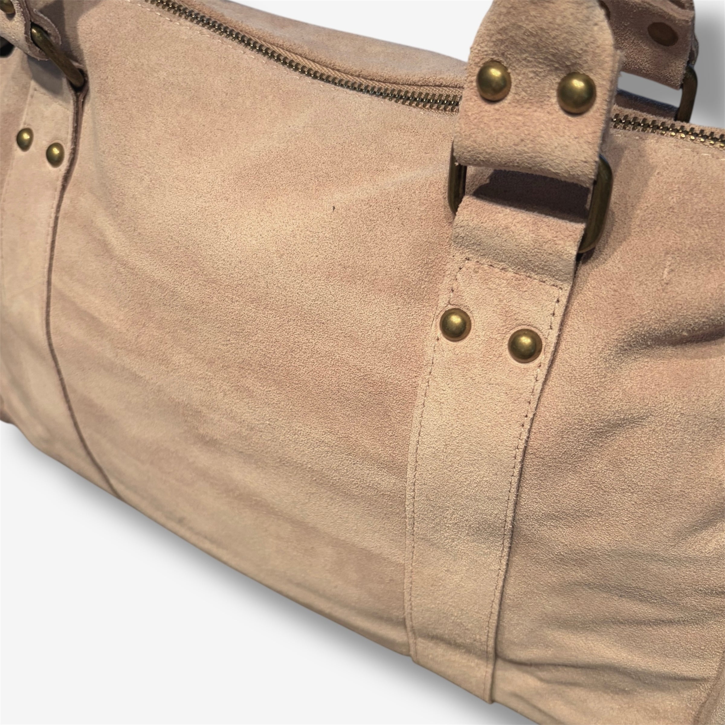 Back to school suede baby pink