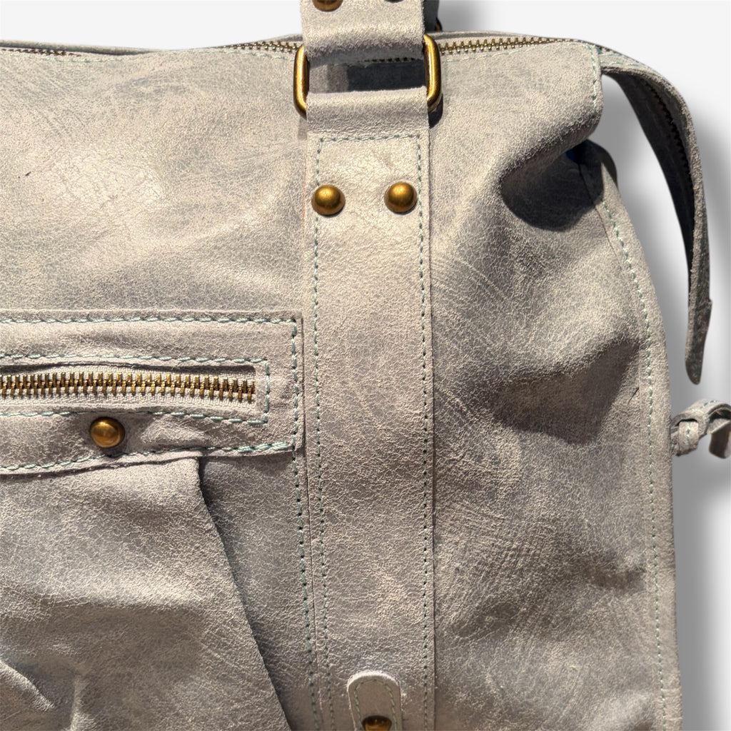 back to school bag light grey