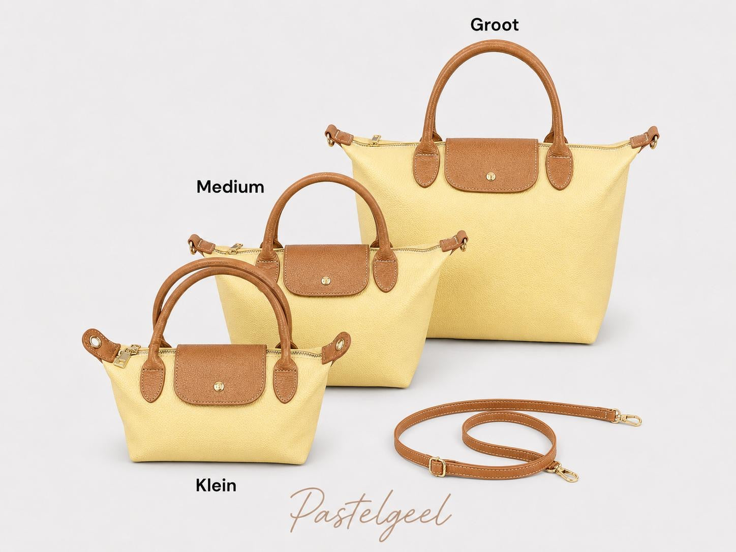 Bag noé pastel yellow L