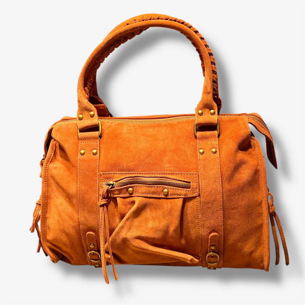 Back to school suede orange