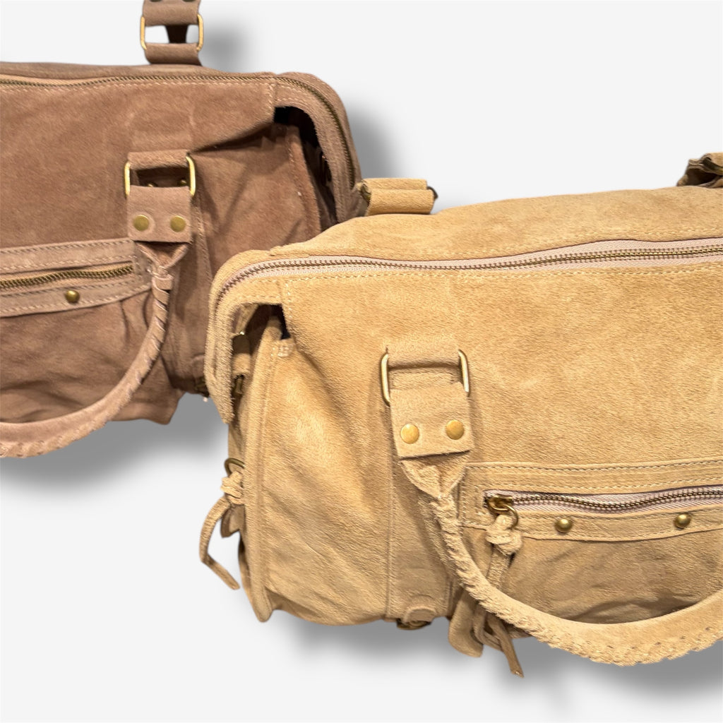 Back to school suede beige
