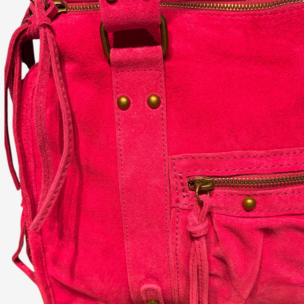 Back to school suede pink