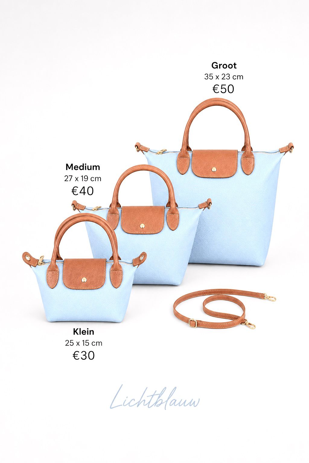 bag noé light blue M