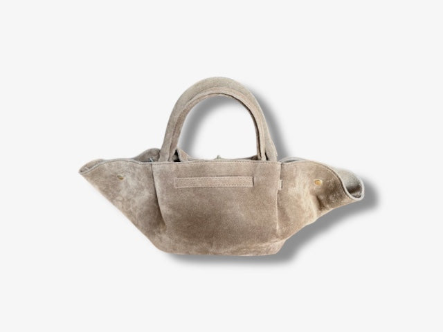 Bag suede beige ‘love’