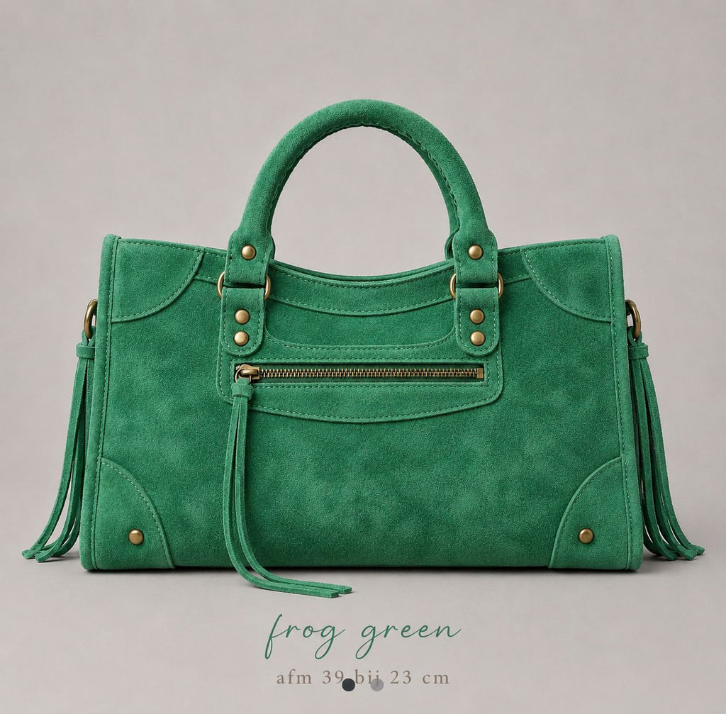 french bag frog green