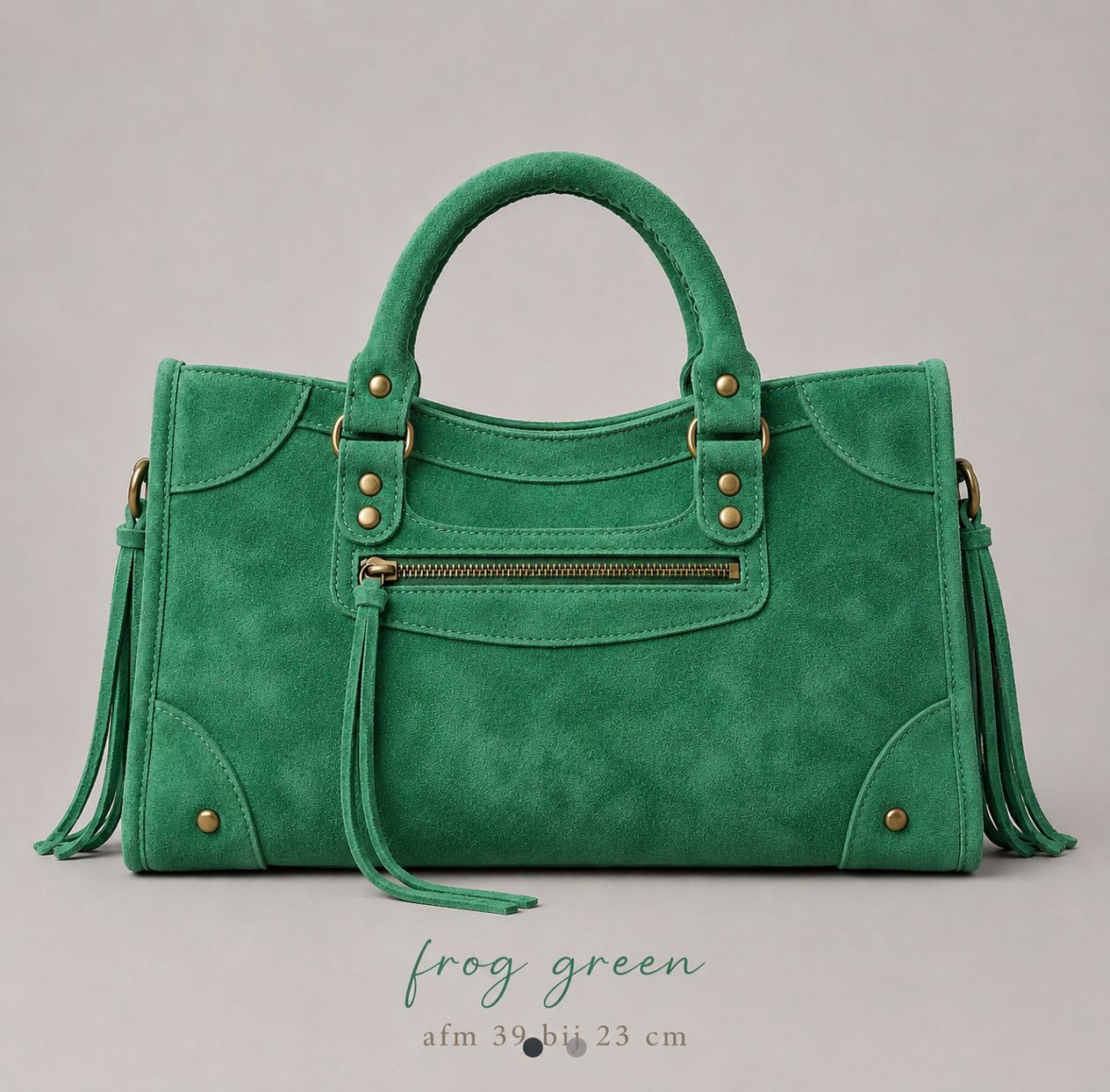 french bag frog green